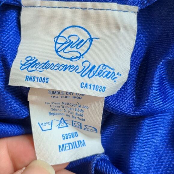 Undercover Wear Medium Vintage Sapphire Blue Lingerie Nightgown - Picture 13 of 14